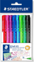 Staedtler Ball 432 8 darabos Nyomógombos Golyóstoll készlet M - Vegyes színek