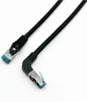 Equip S/FTP Cat6A RJ45 Patch kábel 0.5m - Fekete