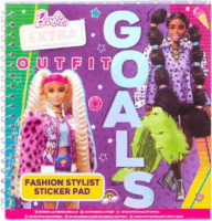 Barbie témájú Kreatív divattervező és matricás album