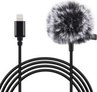 Puluz PU426 Lighting Csíptetős mikrofon szett - Fekete