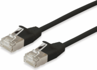 Equip F/FTP Cat6A RJ45 Patch kábel 10m - Fekete