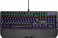 Rampage KB-R86 Umbra Blue Switch Mechanikus Vezetékes RGB Billentyűzet ISO - Fekete