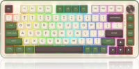 Redragon K681CGC Cyrus Pro Mechanikus Wireless USB-C RGB Billentyűzet ANSI - Fehér/Zöld
