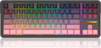 Redragon K728SP Antonium Pro Mechanikus Wireless USB-C RGB Billentyűzet ANSI - Fekete/Rózsaszín
