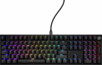 Genesis Thor 404 Yellow Switch Vezetékes RGB Billentyűzet US - Fekete