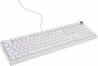 Genesis Thor 404 Yellow Switch Vezetékes RGB Billentyűzet US - Fehér