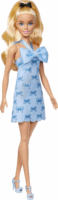 Mattel Barbie Fashionista - Szőke hajú Barbie baba kék masnis ruhában