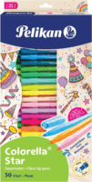 Pelikan Colorella Star C302 Filctoll készlet 0,6mm - Vegyes színek (50 db / csomag)