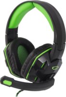 Esperanza EGH380 Venom Vezetékes Over-Ear Gaming Fejhallgató Headset - Fekete/Zöld