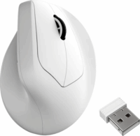 Keychron M5 Bluetooth + RF Wireless Vertikális Egér - Fehér