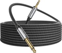 Vention BCYHL 3.5mm Jack apa - 6.35mm Jack apa Kábel 10m - Fekete