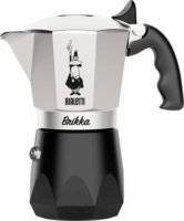 Bialetti 7328 Brikka 4 személyes Kotyogós kávéfőző - Fekete / Ezüst