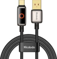 Mcdodo CA-6650 USB-A apa - USB-C apa Adat és töltő kábel 1.2m - Fekete