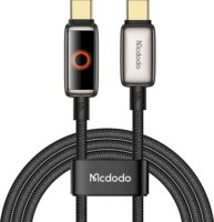 Mcdodo CA-6680 USB-C apa - USB-C apa 2.0 Adat és töltő kábel 1.2m - Fekete