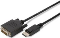 Assmann DisplayPort - DVI-D Kábel 5.0m Fekete