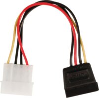 ValueLine VLCP73500V015 SATA - Molex tápkábel 0.15m