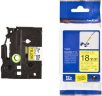 Brother TZEFX641 P-Touch Feliratozógép szalag 18 mm sárga alapon fekete, flexibilis