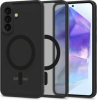 Tech-Protect Magmat Samsung Galaxy A56 5G Hátlapvédő Szilikon Tok - Fekete / Átlátszó