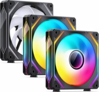 Jonsbo ZL-120BR 120mm PWM ARGB Rendszerhűtő ventilátor 3db - Fekete