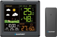 Blaupunkt WS25BK LCD Meteorológiai Időjárás állomás külső szenzorral - Fekete