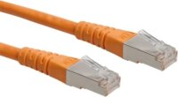 Roline S/FTP Cat6a RJ45 Patch kábel 2m - Narancssárga