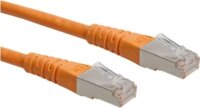 Roline S/FTP Cat6a RJ45 Patch kábel 1m - Narancssárga