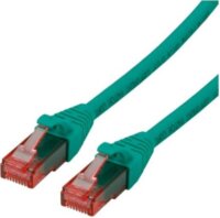 Roline UTP Cat6a RJ45 Patch kábel 0,3m - Zöld