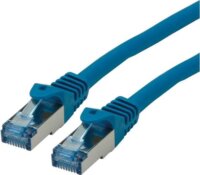 Roline S/FTP Cat6a RJ45 Patch kábel 0.5m - Kék