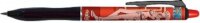 Pilot Frixion Ball Plus One Piece Nyomógombos Rolertoll (Piros tinta / 0,35 mm) - Mintás