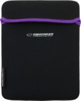 Esperanza ET172V Neoprén 9.7" Sleeve Tablet Tok - Fekete/Lila