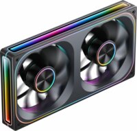 Jonsbo ZA-240 Infinity Mirror 240mm PWM ARGB Rendszerhűtő ventilátor - Fekete