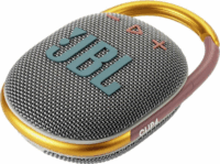 JBL Clip 4 Bluetooth vízálló hordozható hangszóró - Szürke / Arany