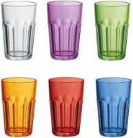 Guzzini Happy Hour 6 darabos műanyag Pohár készlet - Vegyes színek