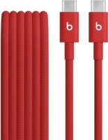Apple Beats Woven USB-C apa - USB-C apa 2.0 Adat és töltő kábel 1.5m - Piros
