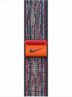 Apple Watch S1/S2/S3/S4/S5/S6/S7/S8/S9/S10/SE Gyári Nike Sport szíj 38/40/41mm - Kék/Piros