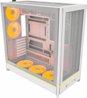 Montech HS01 PRO ARGB Midi Torony Számítógépház + 2db 120mm ventilátor - Fehér