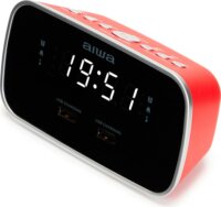 Aiwa CRU-19RD Asztali Rádiós ébresztőóra Digitális kijelzővel - Piros