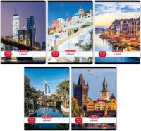 Herlitz City 32 lapos A5 négyzetrácsos füzet - Többfajta