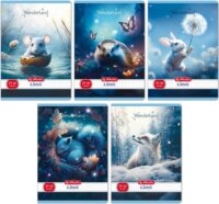 Herlitz Wonderland 32 lapos A5 négyzetrácsos füzet - Többfajta