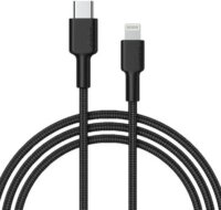 Aukey CB-CL4 USB-C apa - Lightning apa Adat- és töltőkábel 1.8m - Fekete