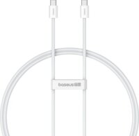 Baseus Superior USB-C apa - USB-C apa Adat- és töltőkábel 1m - Fehér
