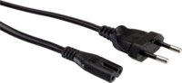 Value 220V Hálózati C7 tápkábel 3m - Fekete