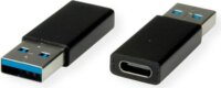 Value USB-A 3.2 apa - USB-C anya Átalakító Adapter - Fekete