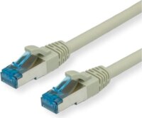 Value S/FTP Cat6a RJ45 Patch kábel 0.3m - Szürke