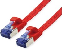 Value FTP Cat6a RJ45 Lapos Patch kábel 1.5m - Piros