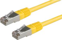 Value S/FTP Cat6 RJ45 Lapos Patch kábel 0.5m - Sárga