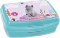 Ars Una Cute Animals műanyag Uzsonnás doboz lányoknak - Cica mintás