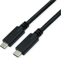 Roline USB-C apa - USB-C apa Adat- és töltőkábel 7m 100W - Fekete