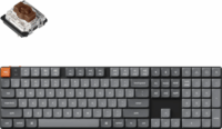 Keychron K5 Max QMK/VIA H3 Brown Switch Wireless USB-C RGB Billentyűzet HUN - Fekete/Szürke