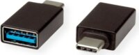 Roline USB-A 3.2 anya - USB-C apa Átalakító Adapter - Fekete